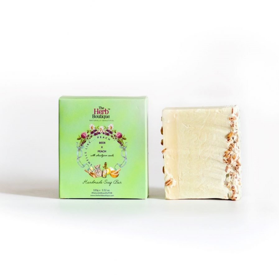 The Herb Boutique - Beer & Peach Soap (100gm)