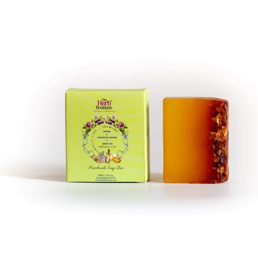 The Herb Boutique - Mogra, Madhurai Jasmine & Green Tea Soap (100gm)