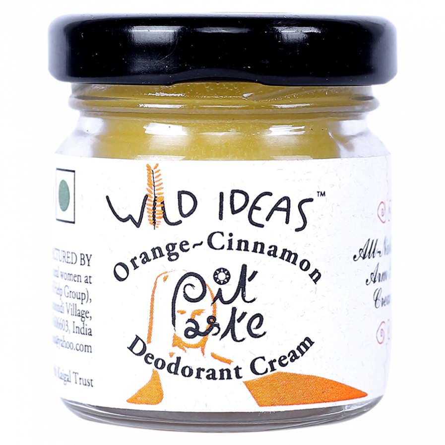 Wild Ideas Pit Paste Deodorant Cream - Orange & Cinnamon (30gm)