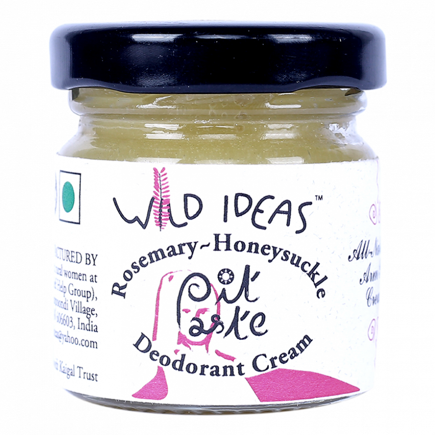 Wild Ideas Pit Paste Deodorant Cream - Rosemary & Honeysuckle (30gm)