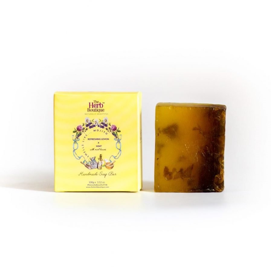 The Herb Boutique - Refreshing Lemon & Mint Soap (100gm)