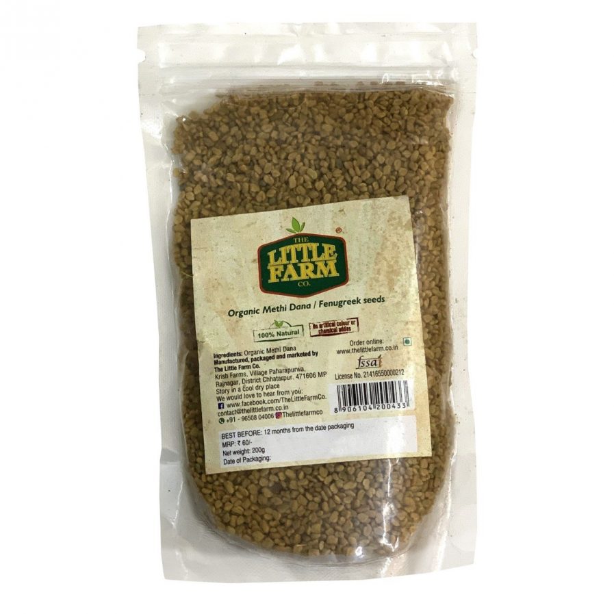 Little Farm Methi Dana/Fenugreek Seeds (200gm)