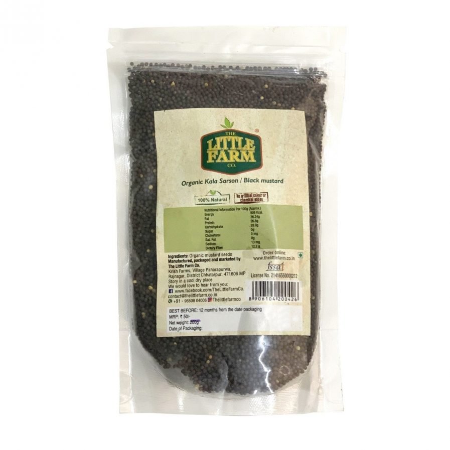 Little Farm Organic Black Mustard Seeds (200gm)