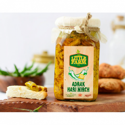 Little Farm Adrak Hari Mirch Pickle (400gm)