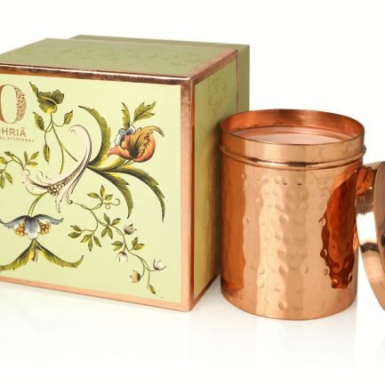 Ohria Rose & Oudh Luxury Copper Candle