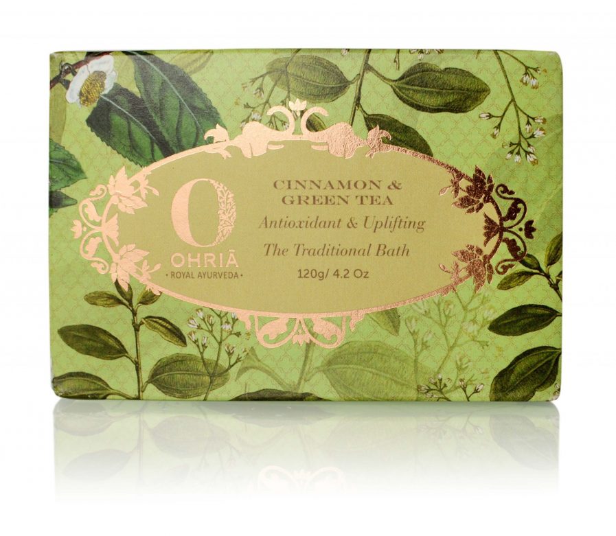 Ohria Cinnamon & Green Tea Bathing Bar (120gm)