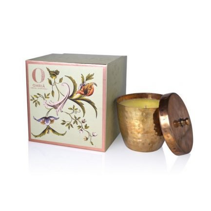 Ohria Sandalwood and Kesar Luxury Copper Candle