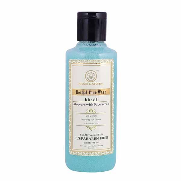 Khadi Aloe Vera SLS/Paraben Free Herbal Face Wash (210ml)