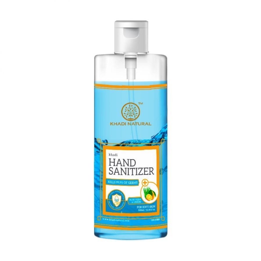 Khadi Aloe Vera & Lemon Hand Sanitizer (70% alcohol) (500ml)