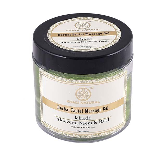 Khadi Aloe Vera, Neem & Basil Herbal Facial Massage Gel