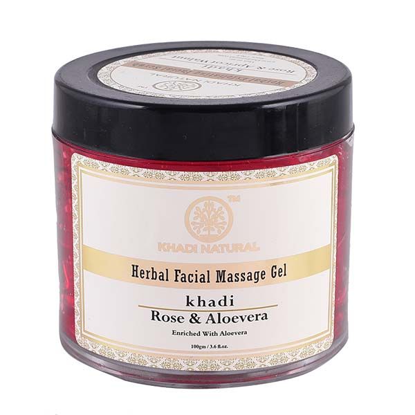 Khadi Rose & Aloevera Face Massage Gel (100gm)