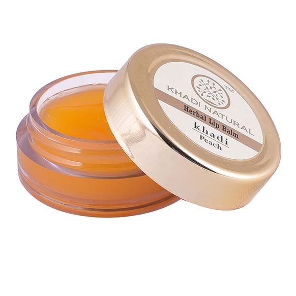 Khadi Peach Lip Balm with Beeswax & Honey (5gm)