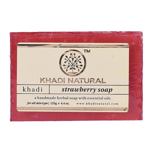 Khadi Ayurvedic Strawberry Soap (125gm)