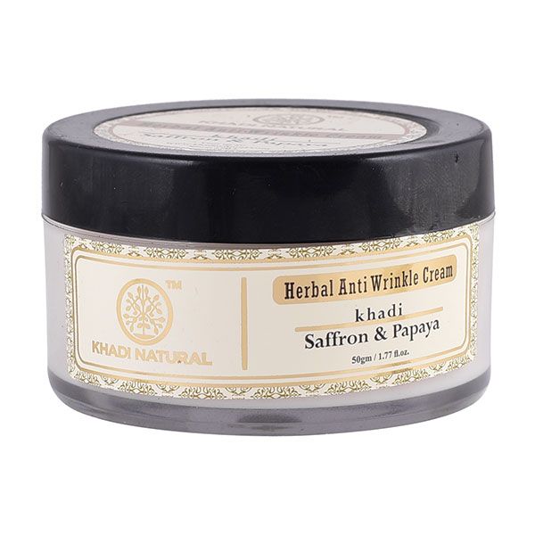 Khadi Saffron & Papaya Herbal Anti Wrinkle Cream (50gm)