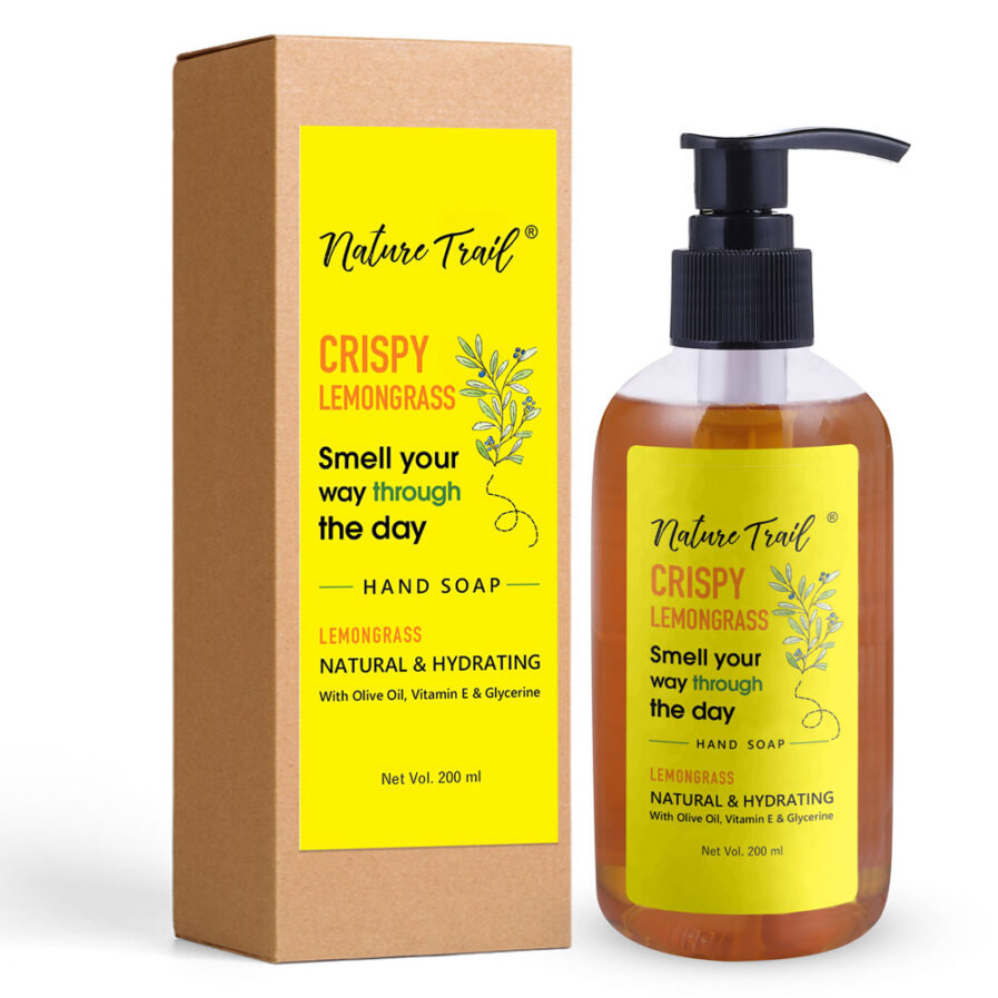 Nature Trail Crispy Lemongrass Handwash with Olive & Lemongrass Oil(200ml)