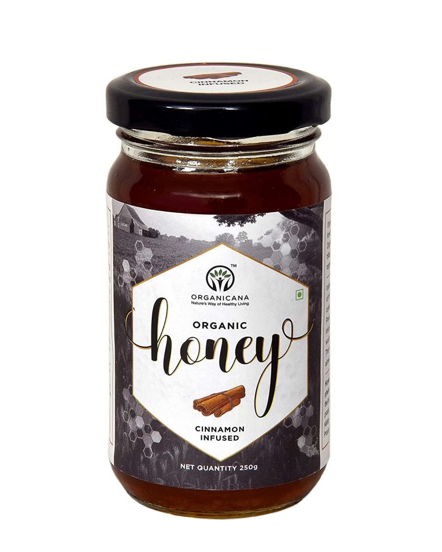 Organicana Cinnamon Infused Honey Bottle (250gm)