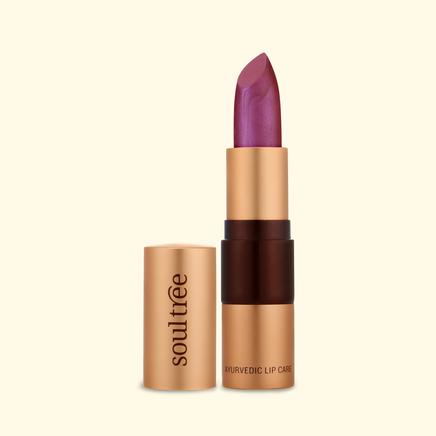 Soultree Lipstick Glowing Violet lipstick colour shade tone vegan vegetarian makeup cosmetics lips