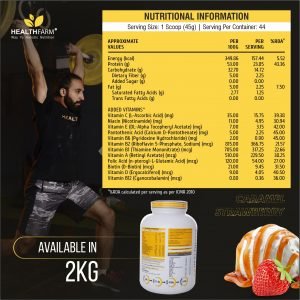 Health Farm ISO 7 Premium Protein Matrix (Caramel Strawberry) (2kg)