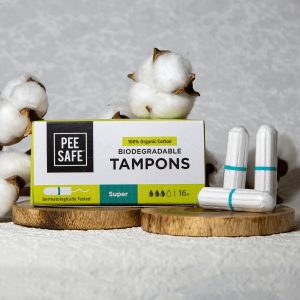 Pee Safe 100% Cotton Tampons - Super (Pack of 16)
