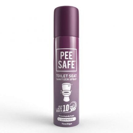 Pee Safe Toilet Seat Sanitizer Spray (Lavender) (75ml)