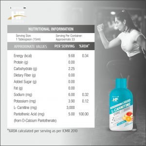 Health Farm Liquid L-Carnitine Core 3000mg - Fruit Punch (500ml)