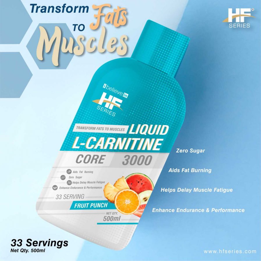 Health Farm Liquid L-Carnitine Core 3000mg - Fruit Punch (500ml)