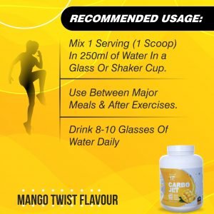 Health Farm Carbo Jet - Mango Twist (2.5 Kg)