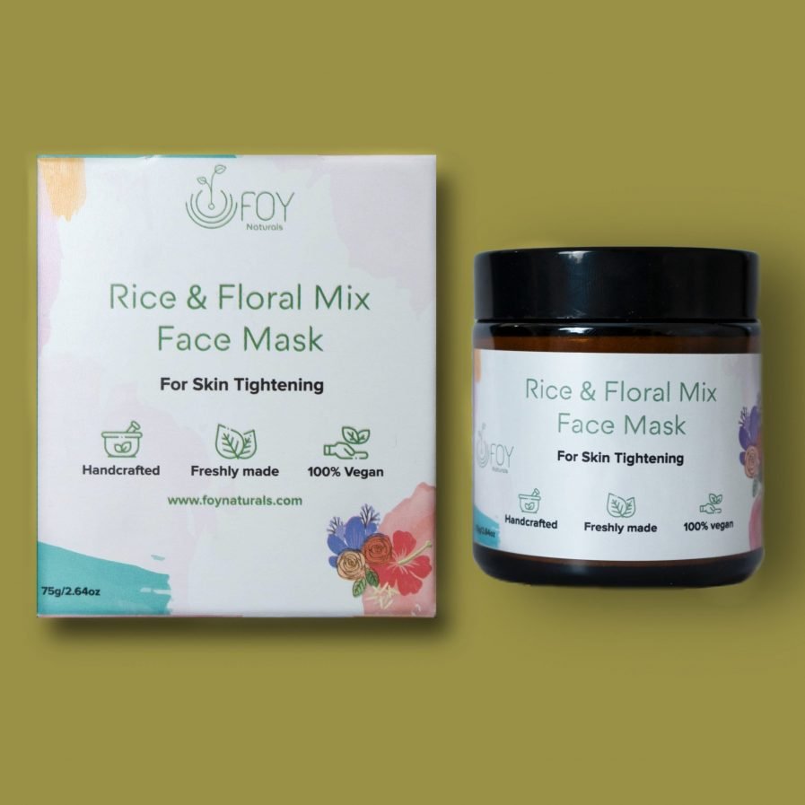 Foy Naturals Rice & Floral Mix Face Mask (75gm)