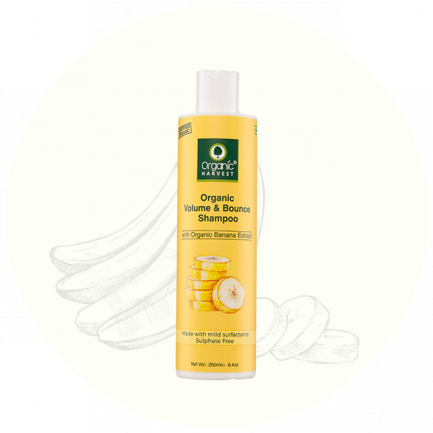 Organic Harvest Volume & Bounce Shampoo - Banana Extract (250ml)