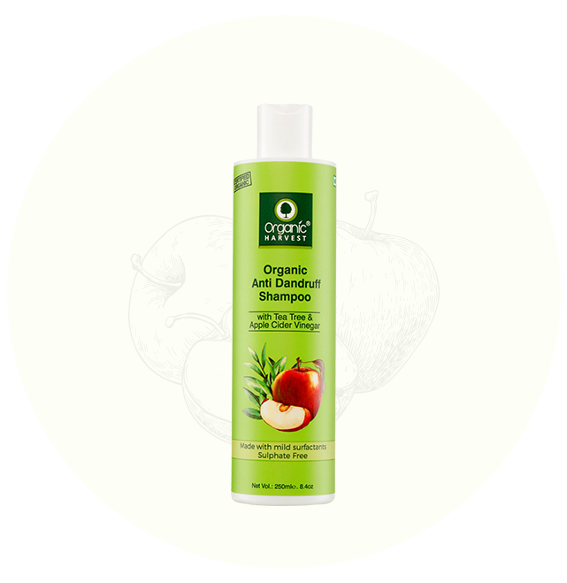 Organic Harvest Anti Dandruff Shampoo - Apple Cider Vinegar (250ml)