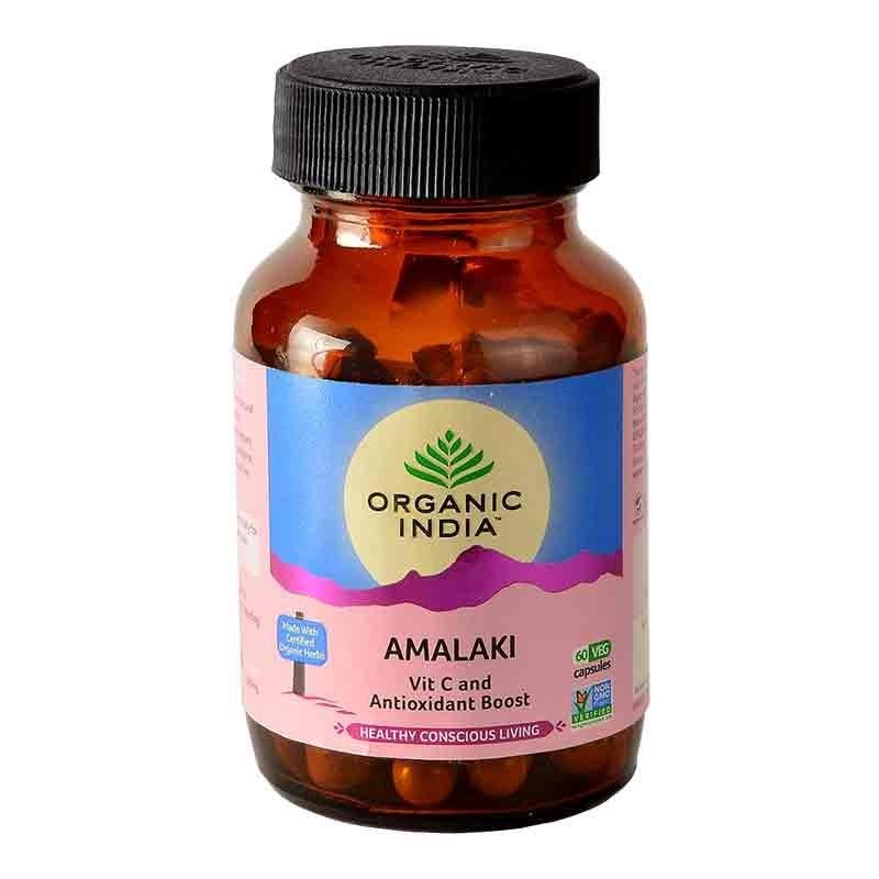 Organic India Amalaki Ayurvedic Capsules - Vitamin C & Antioxidant Boost 