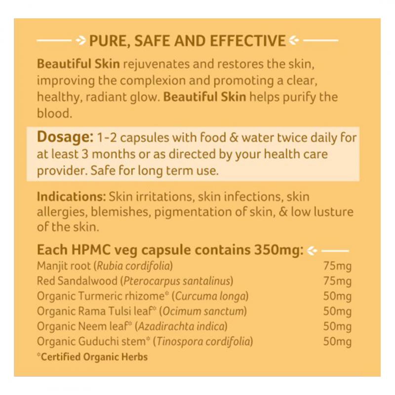 Organic India Beautiful Skin Capsules - Healthy Skin