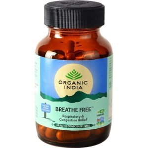 Organic India Breathe Free Capsules - Respiratory & Congestion Relief