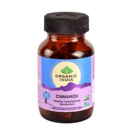 Organic India Cinnamon Capsules - Healthy Carbohydrate Metabolism