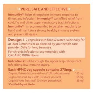 Organic India Immunity Capsules – Boost Immune Response