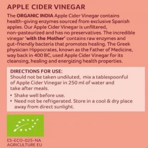 Organic India Apple Cider Vinegar (500ml)