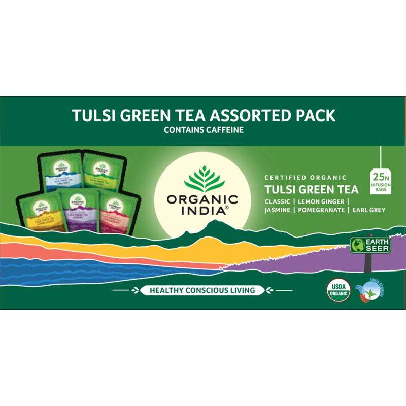 Organic India Tulsi Green Tea Assorted