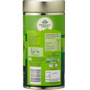 Organic India Tulsi Green Tea Classic Tin (100gm)