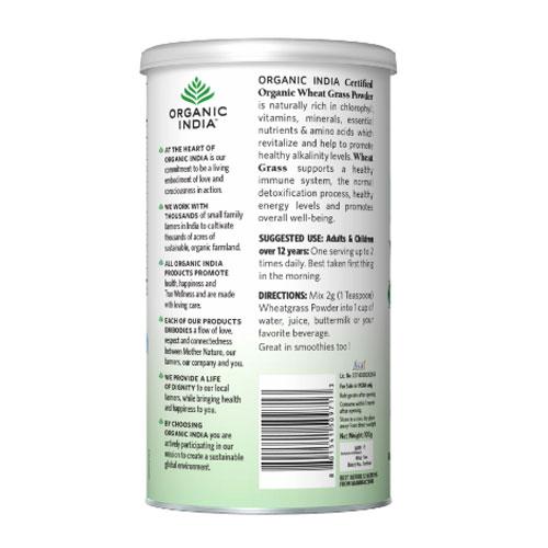 Organic India Wheat Grass Powder - Energy & Immunity Booster
