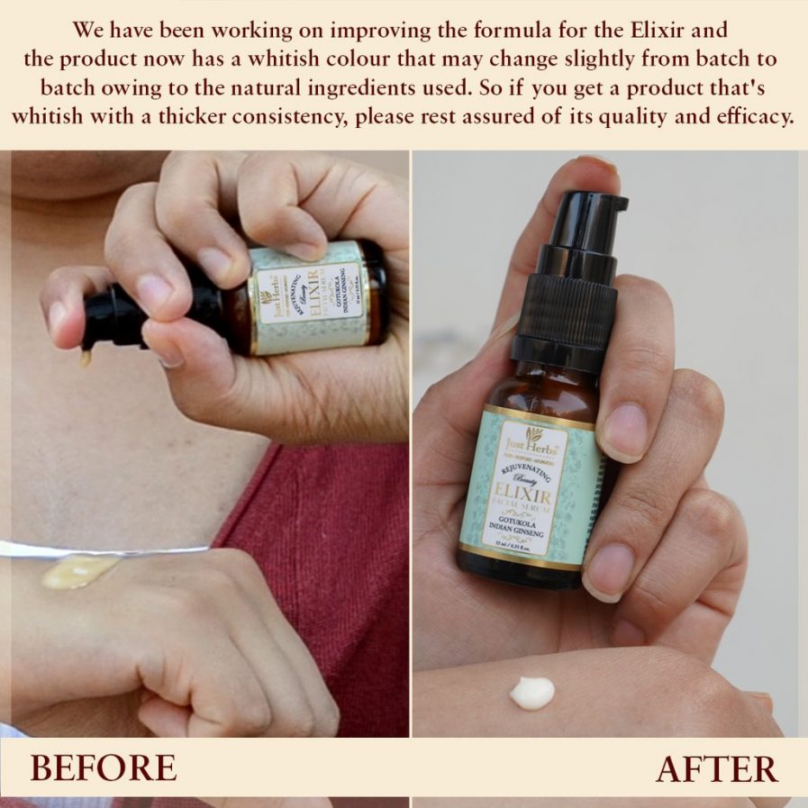 Just Herbs – Gotukola Indian Ginseng Rejuvenating Beauty Elixir Facial Serum (30ml)