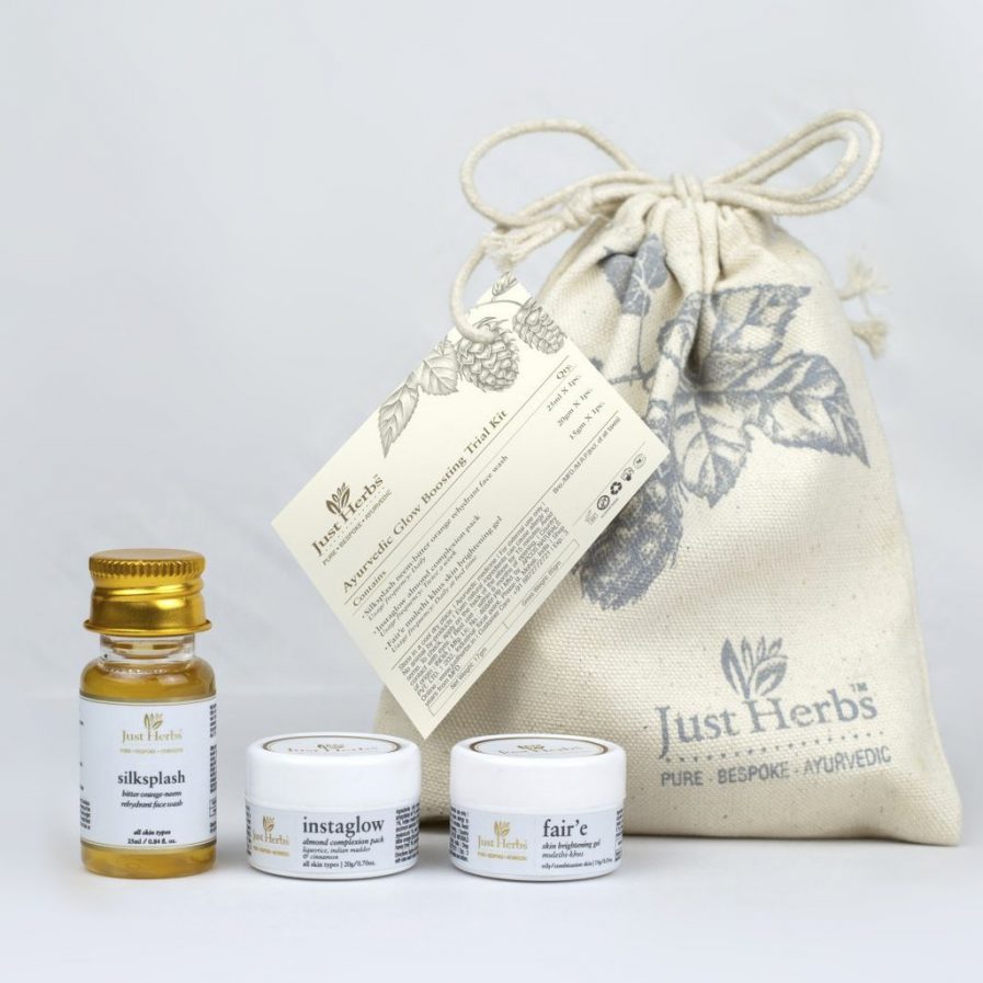 Just Herbs Daily Skincare Essentials Trial Kit for Normal/Dry Skin (175gm)
