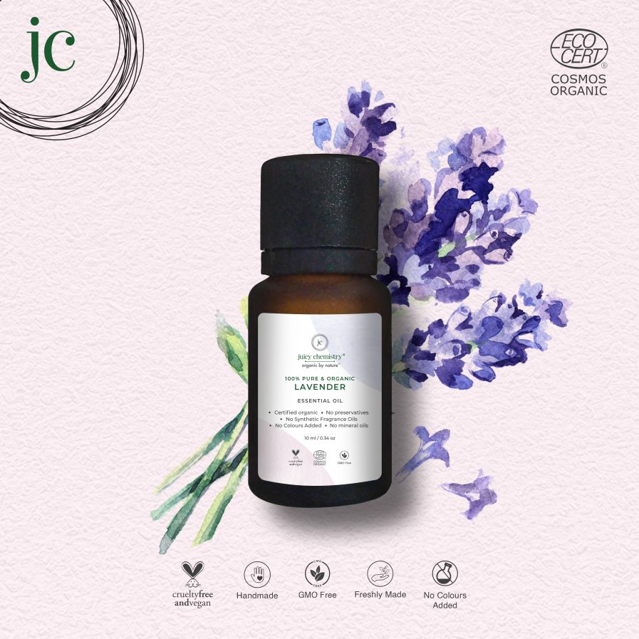 Juicy Chemistry - 100% Organic Lavender Essential Oil (10ml)