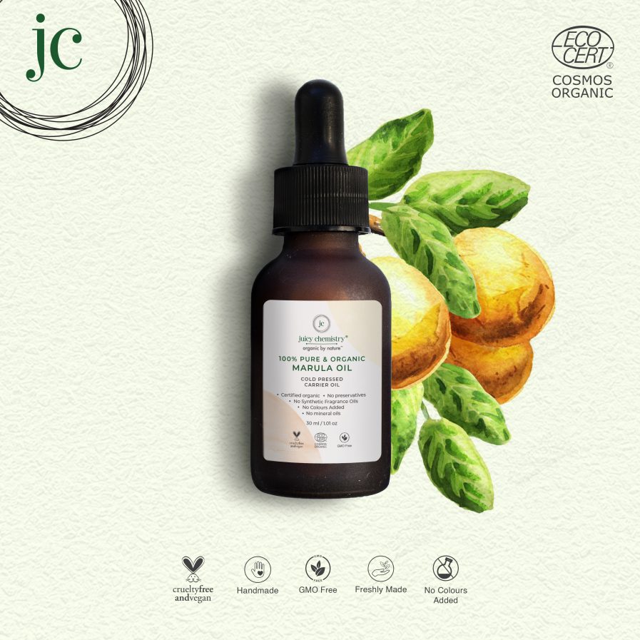 Juicy Chemistry - 100% Organic Marula Cold Pressed Carrier Oil (30ml)