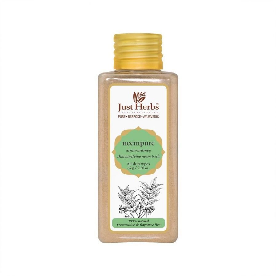 Just Herbs – Neempure Arjun - Nutmeg Skin Purifying Neem Pack (65gm)