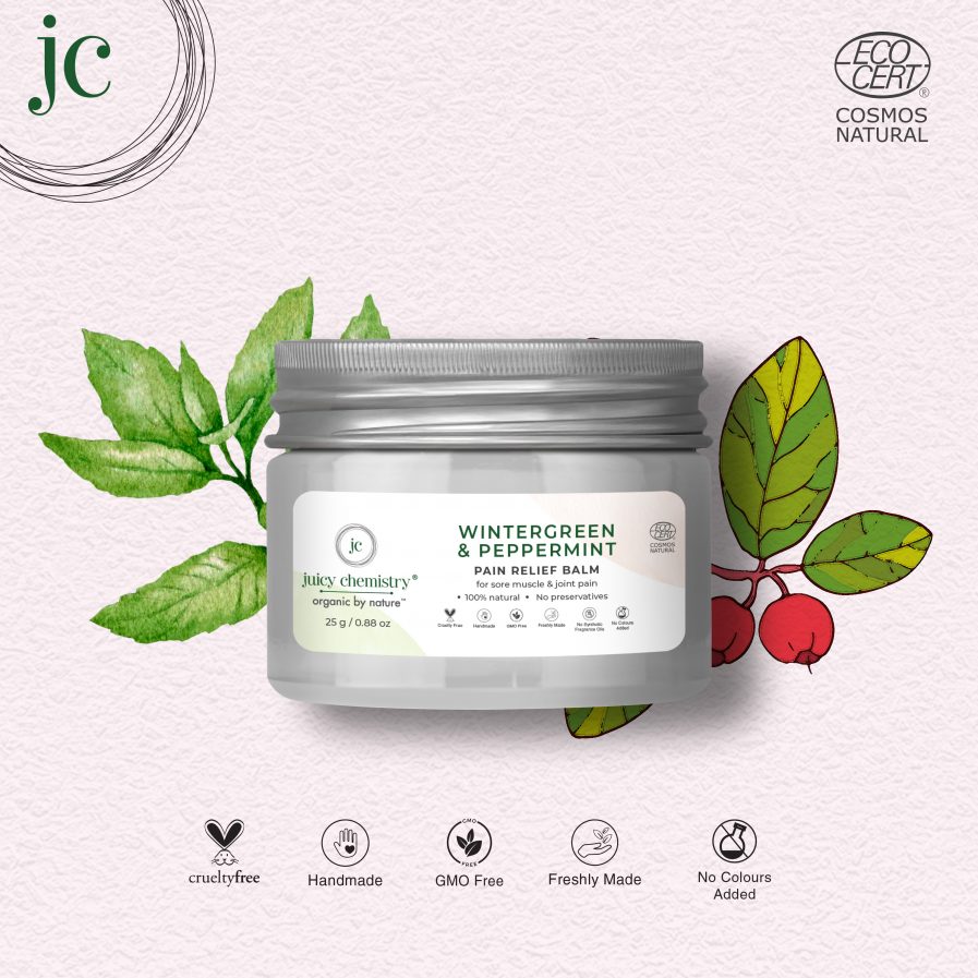 Juicy Chemistry - Organic Wintergreen & Peppermint (Pain Relief Balm) (25gm)