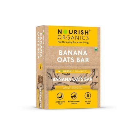 Nourish Organics – Banana Oats Bar (Pack of 6) (180gm)