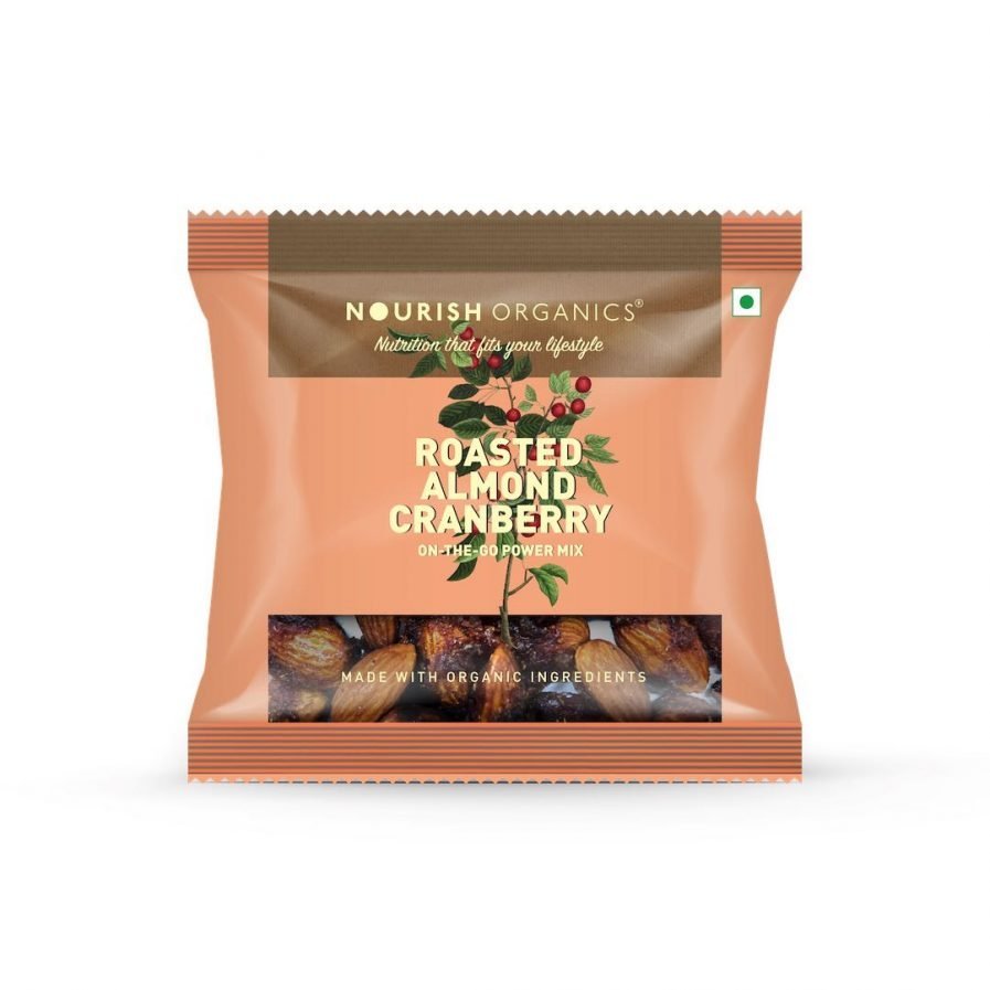 Nourish Organics – Roasted Almond Cranberry (Pack of 4) (140gm)