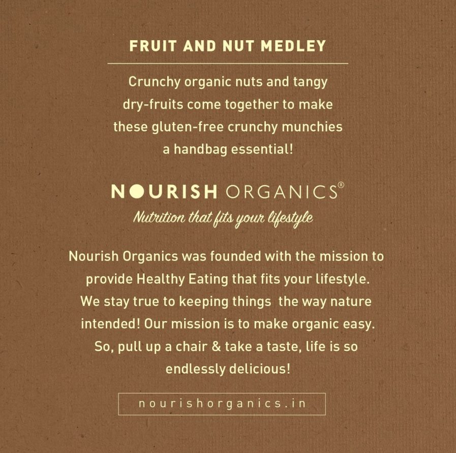 Nourish Organics – Fruit and Nut Medley (Pack of 4) (140gm)