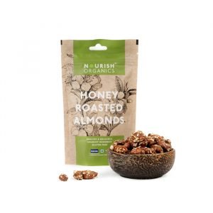 Nourish Organics – Honey Roasted Almonds (100gm)