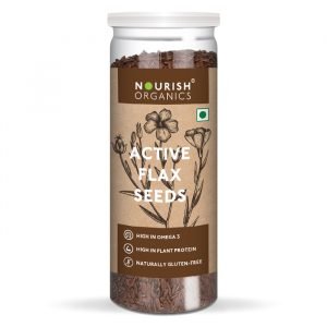 Nourish Organics – Active Flax Seeds (180gm)